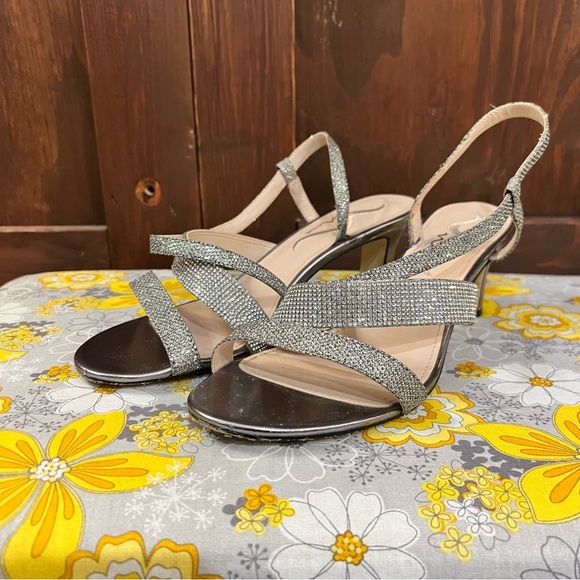 Nina Shoes - Nina Silver Strappy Heels